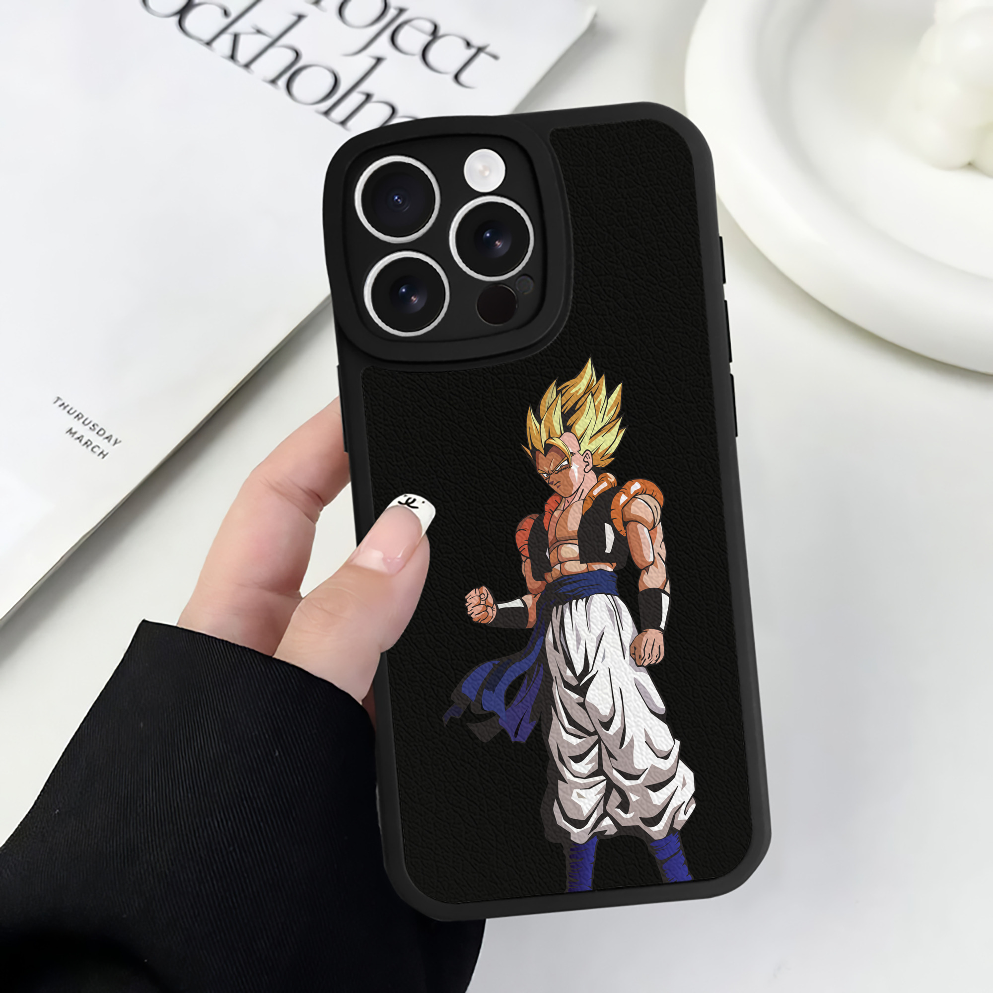 （画像用） ドラゴンボール DRAGON BALL 【iPhone 16シリーズ対応】シリコンスマホケース（レザー調） 材質：シリコン